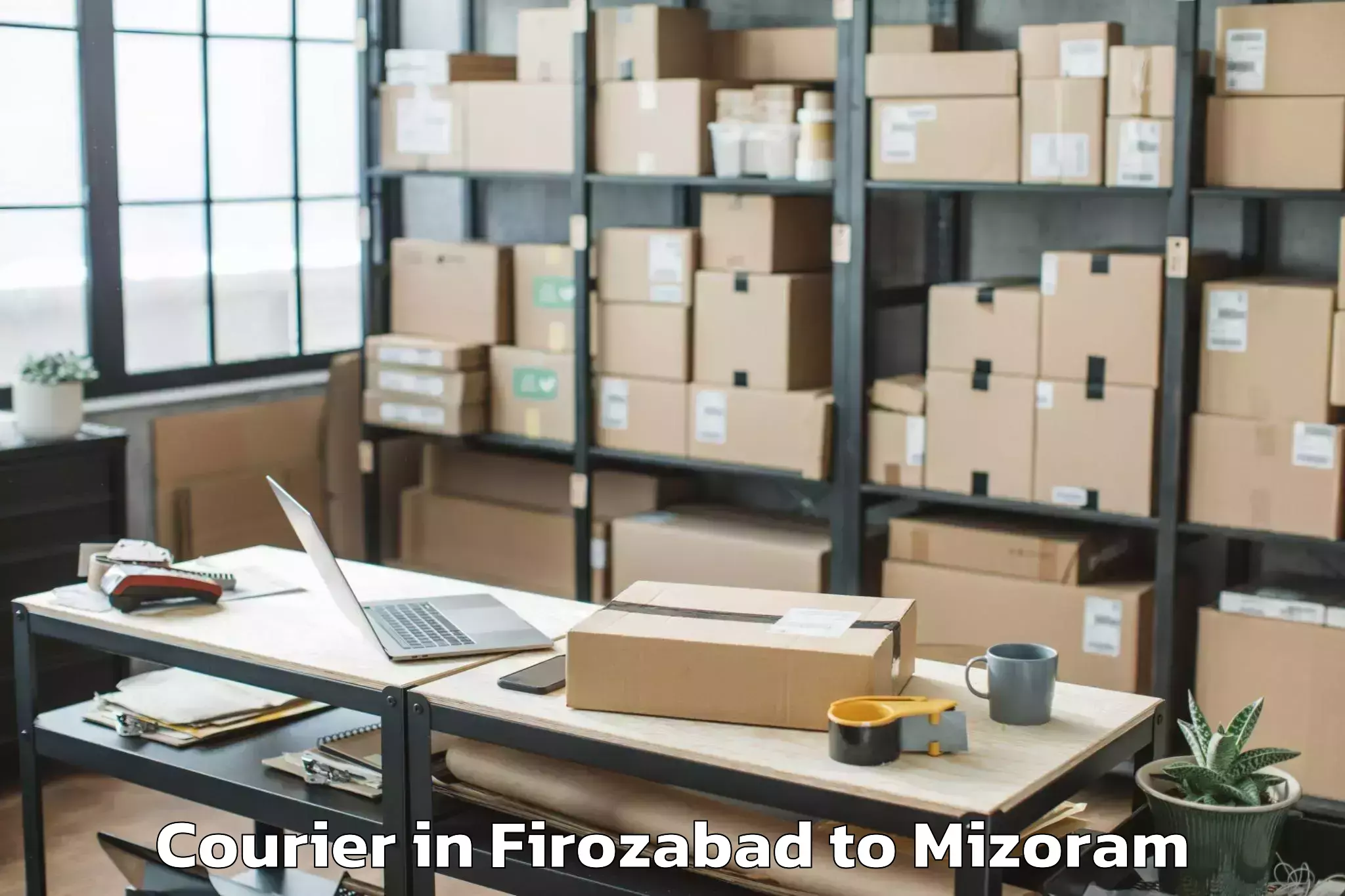 Professional Firozabad to Chawngte Courier